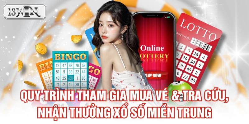 Quy trình tham gia mua vé & tra cứu, nhận thưởng xổ số miền Trung