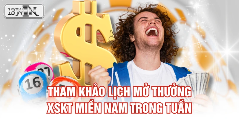 Tham khảo lịch mở thưởng XSKT miền Nam trong tuần